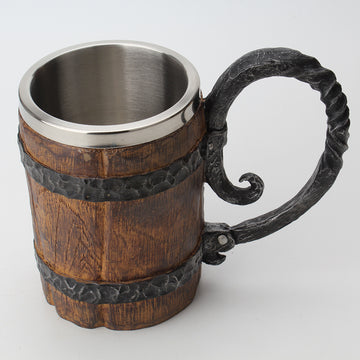 Medieval Barrel Beer Mug