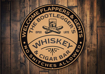 Whiskey and Cigar Sign