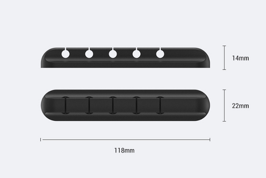 Silicone storage cable management