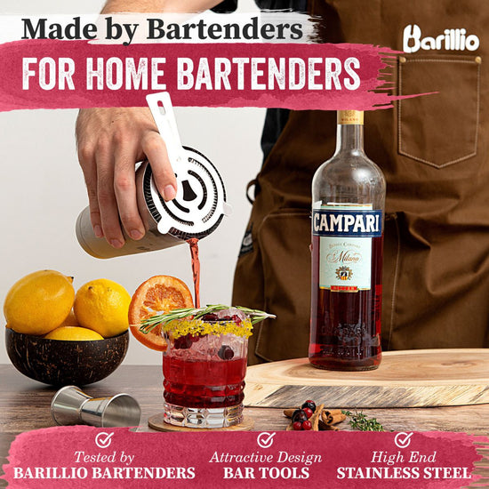 Bartender Bag With Cocktail Set - Portable Bar Tender Kit