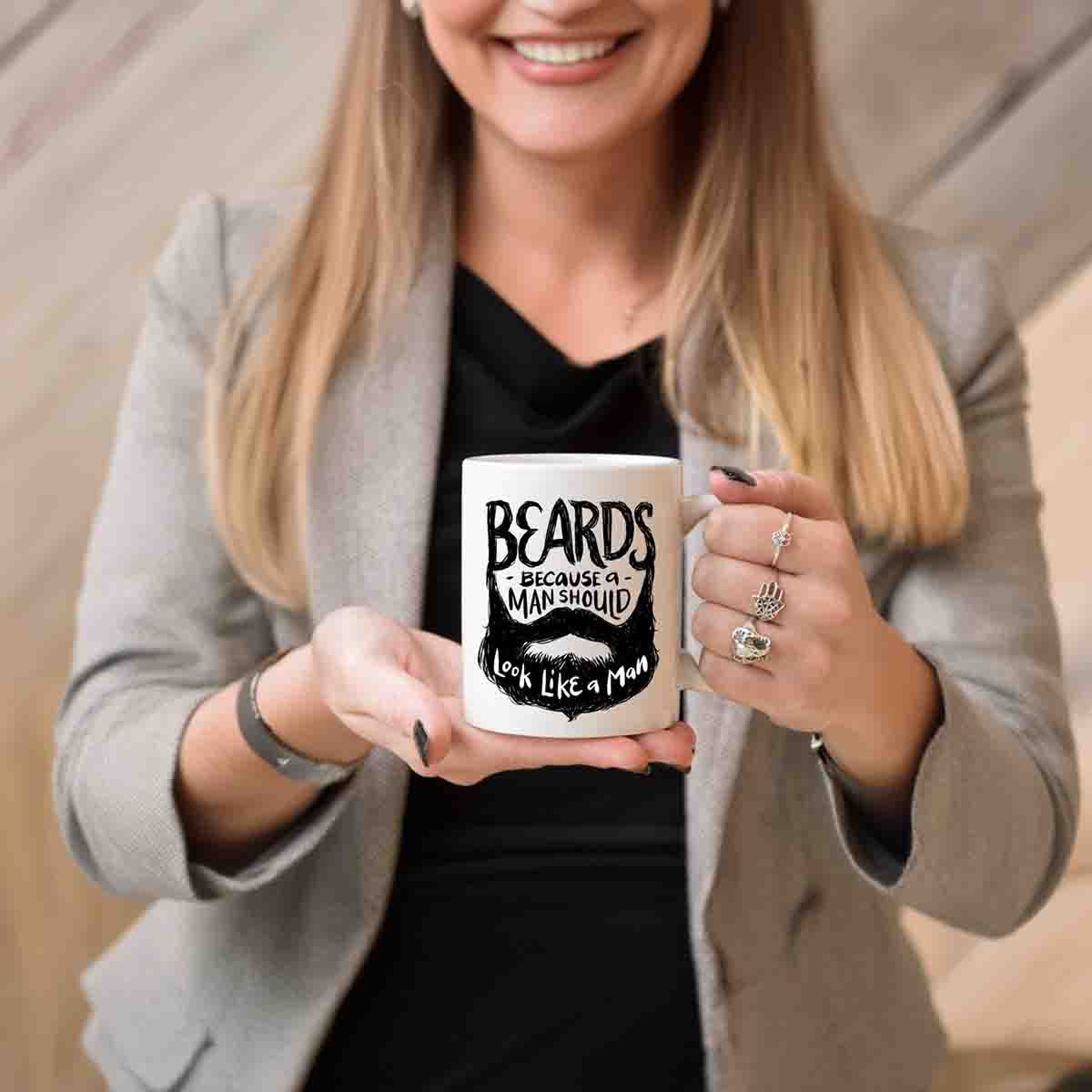 Beards - Because A Man Should Look Like A Man Coffee Mug