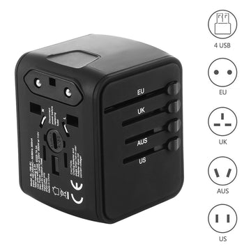 Universal Travel Adapter - 4 USB Ports