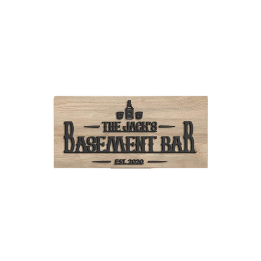 Personalized Wooden Bar Sign