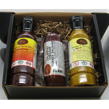 Black Gift Set (Fire BBQ, Jalapeno Sausage, Horsy Mustard)