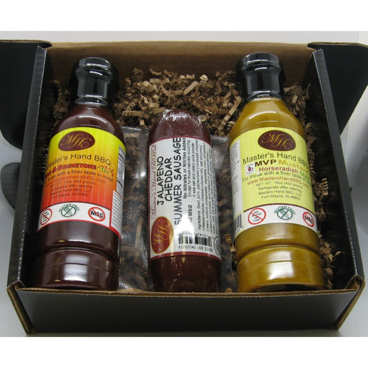 Black Gift Set (Fire BBQ, Jalapeno Sausage, Horsy Mustard)