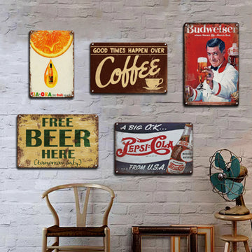 Fun Retro Tin Signs